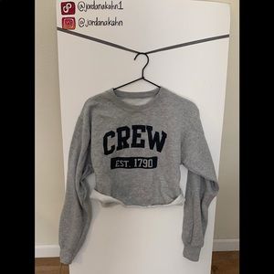 Crop crew sweatshirt
